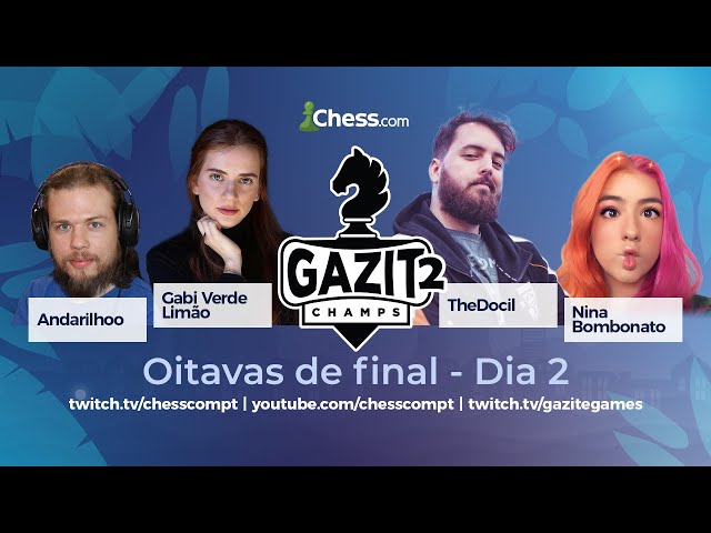 GazitChamps 2 - Oitavas de final - Dia 2 - GM Krikor Mekhitarian & NM  Natália Baccarin 